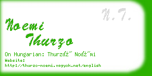 noemi thurzo business card